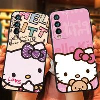 2022 hello kitty phone cases for xiaomi redmi note 10 10s 10 pro poco f3 gt x3 gt m3 pro x3 nfc coque funda soft tpu back cover