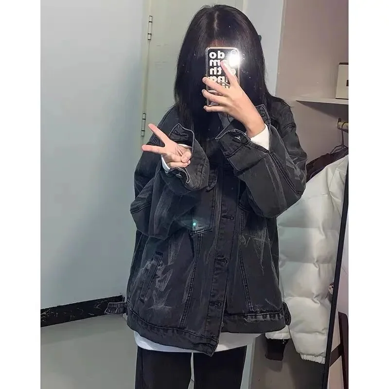 Новая мода простое весенне-осеннее джинсовое пальто из 50% хлопка Fried Street