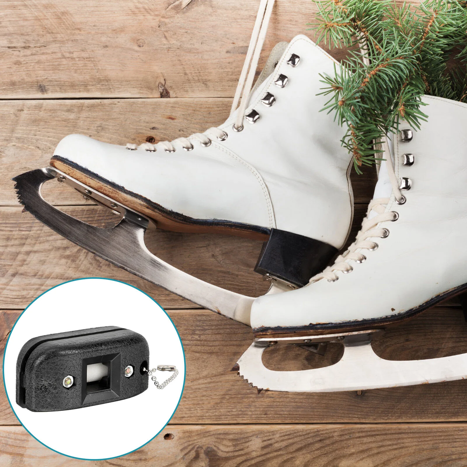 

Supplies Small Blades Sharpener Skates Accessory Portable Grindstone Skating Shoe Sharpening Tool Professional