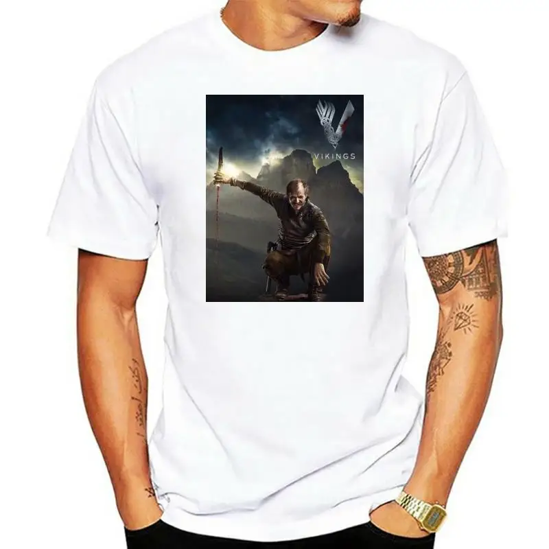

Black T-Shirt Vikings Floki TV Series Navy White Men's Tee S to 3XL Cartoon t shirt men Unisex New Fashion tshirt free shipping