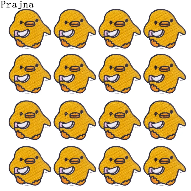 Prajna 10 шт. нашивки с котом на одежду милая мультяшная вышивка термоклейкие