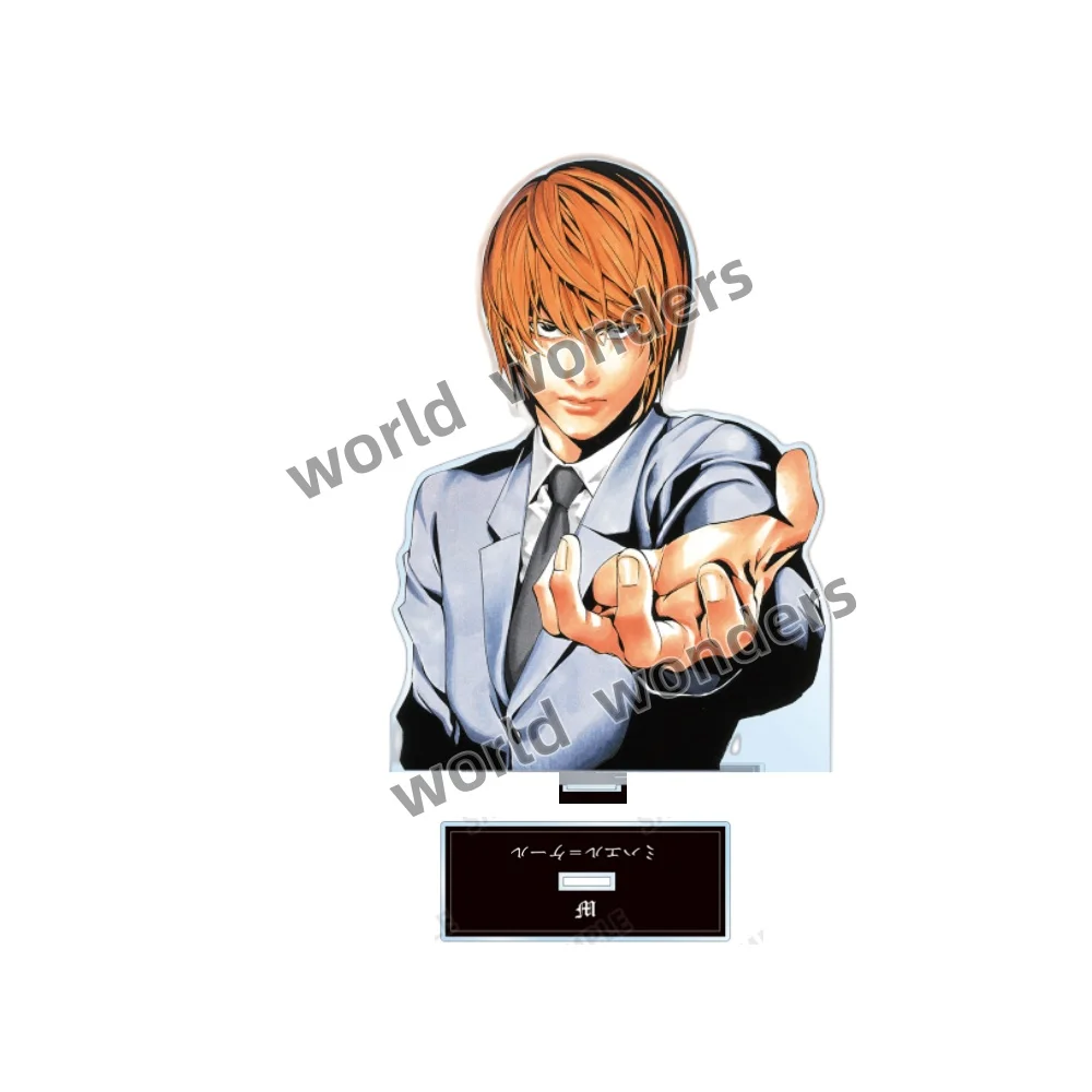 Фото 15 см акриловая подставка DEATH Note Yagami, легкая фигурка, настольные украшения, статуя MisaMisa L·Lawliet, фигурка куклы, коллекционные игрушки Deathnote №3