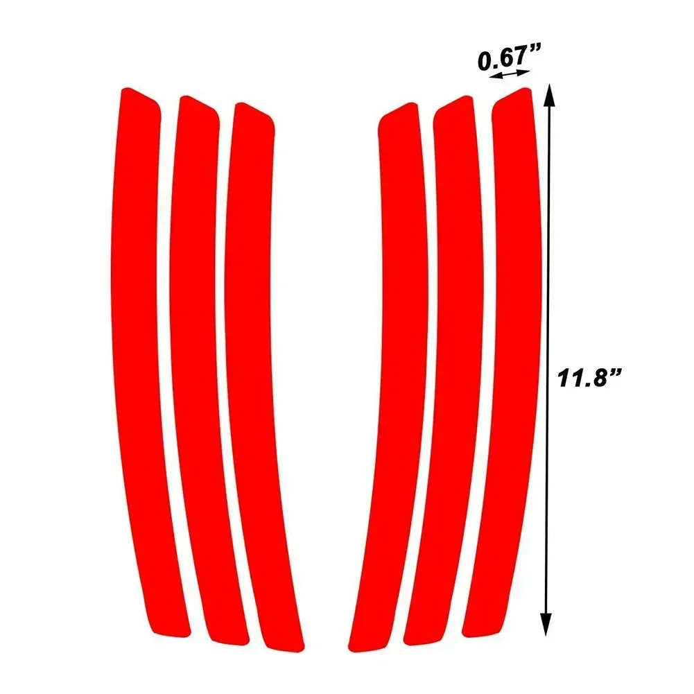 Автомобильная вставка для бокового отверстия FINDME 6 шт. L &amp R полосатая наклейка с