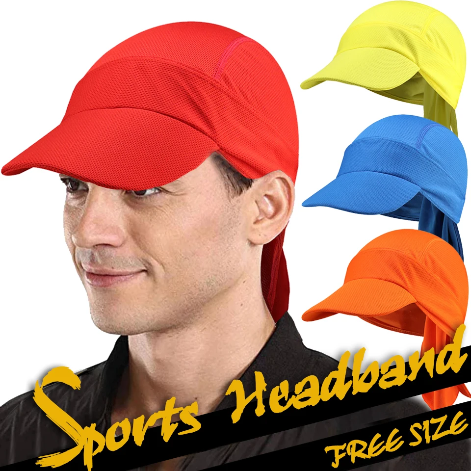 

GOBYGO Sun Protection Pirate Hat With Brim Climbing Cycling Anti-UV Cap Men Women Mesh Breathable Running Absorbs Sweat Caps