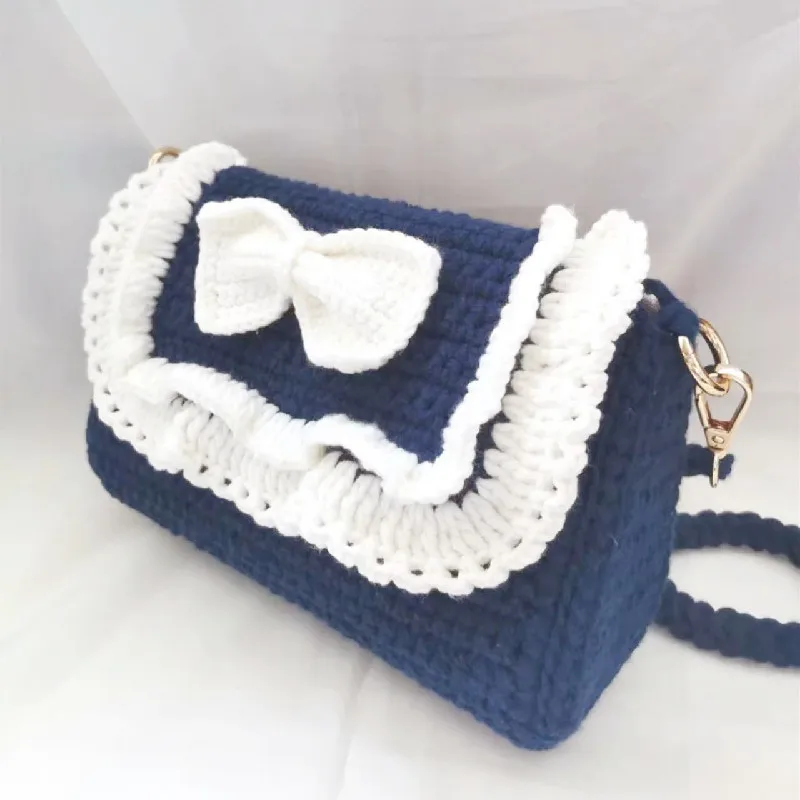 Handwoven tassel crossbody bag, ethnic style shoulder bag, casual handbag, fashionable shopping bag, mobile storage bag