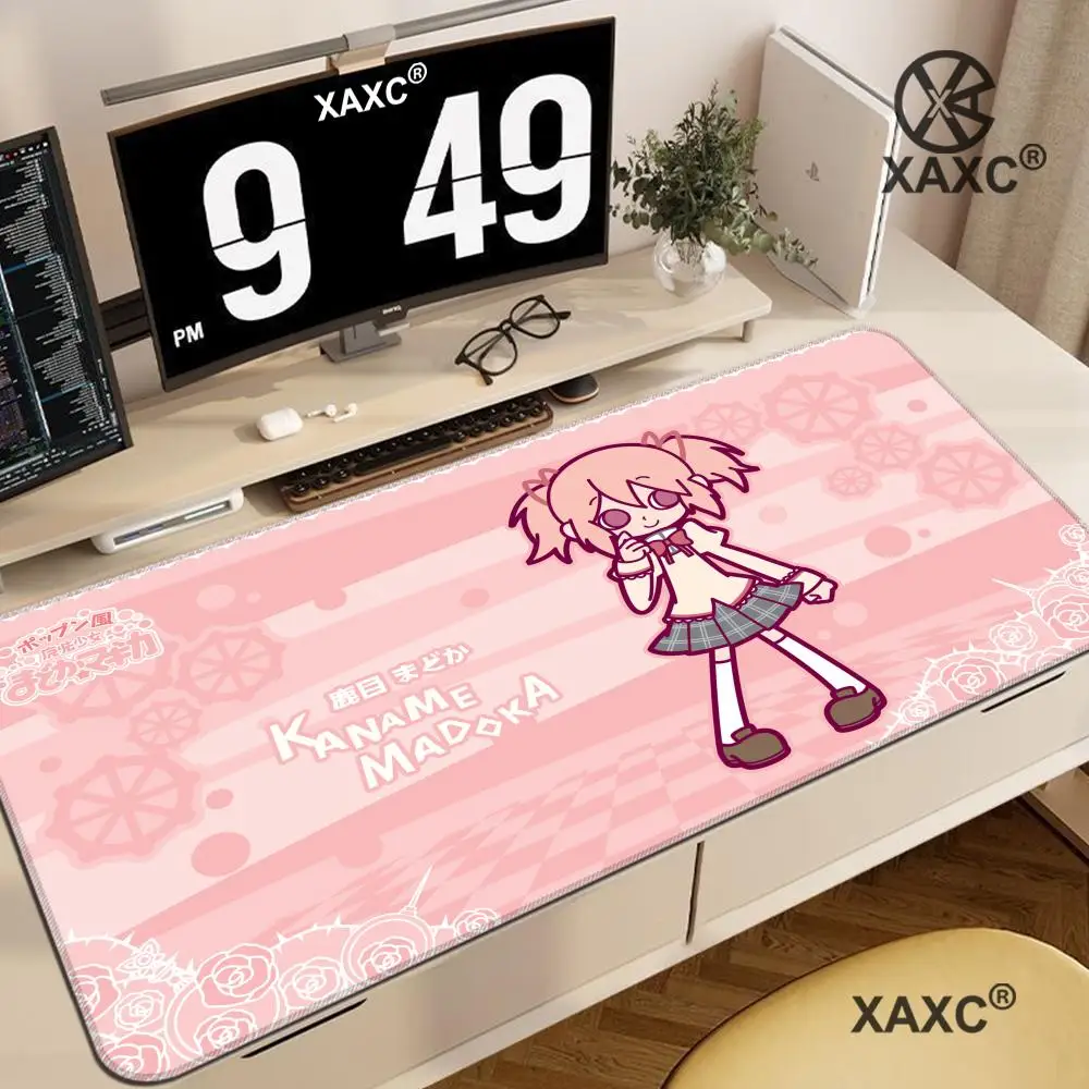 Фото Коврик для мыши Madoka Magica XAXC, большой коврик для клавиатуры и мыши, нескользящий резиновый игровой коврик для мыши, коврик для ноутбука №1