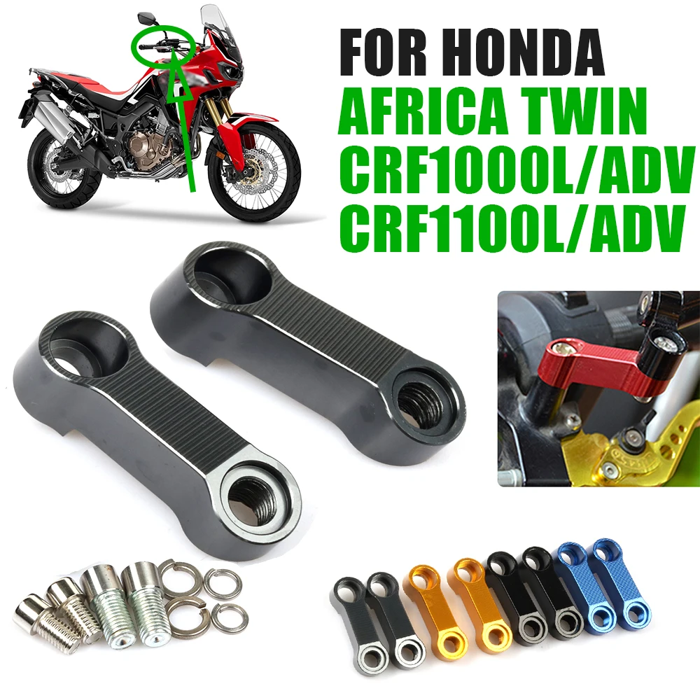 For Honda Africa Twin CRF1000L CRF1100L CRF 1000 1100 L CRF1000 ADV Motorcycle Rearview Mirrors Extension Riser Adapter Bracket
