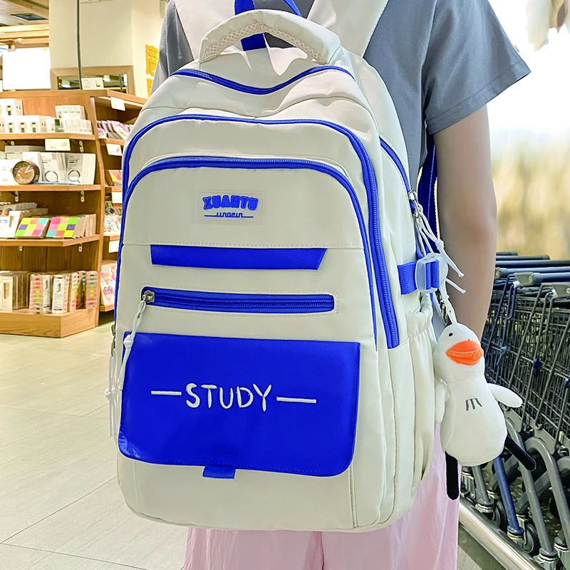 

Вместительные нейлоновые рюкзаки для подростков, школьный ранец в стиле преппи, Женский студенческий дорожный рюкзак