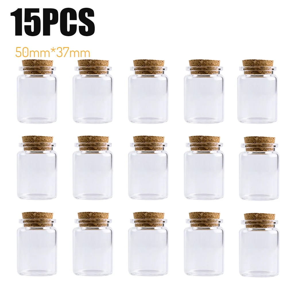 

Стеклянная бутылка с пробкой, 30 мл, 15 шт./партия