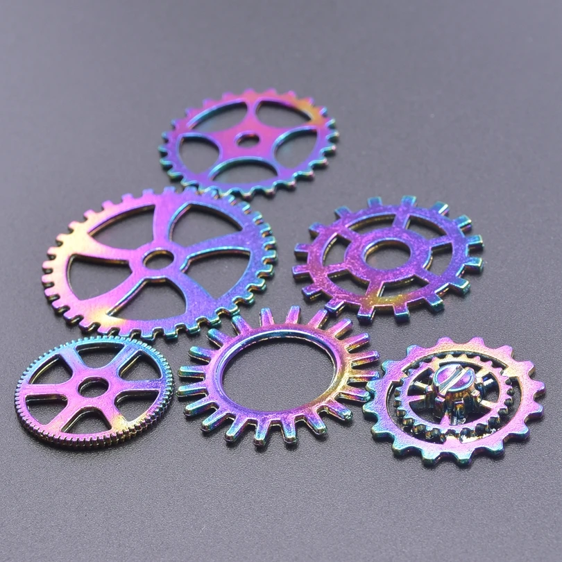 

10pcs/Lot Mix Various Gears Charms Pendant Accessories Fashion Jewelry Making DIY Craft Earring Necklace Metal Bulk Wholesale