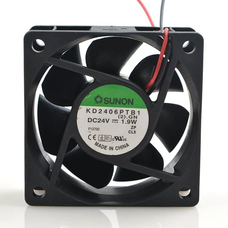 

SUNON KD2406PTB1 (2).GN DC 24V 1.9W 60x60x25mm 2-Wire Server Cooling Fan