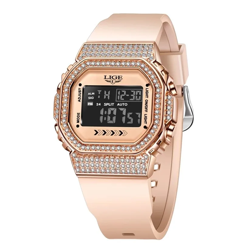 

Women Watches Diamond Dial Watch Ladies Silicone Quartz Women's Bracelet Watches Female Clock Relogio Feminino Montre Femme