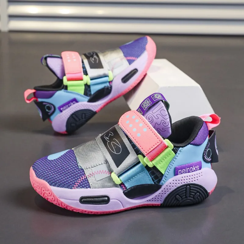 Boys Men Basketball Shoes 2022 New Brand Kids Sneakers Outdoor Big Kids Non-slip Sports Shoes Footwear Shoes Basket Sport