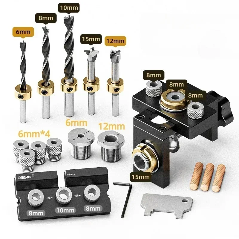 3 в 1 кондуктор для сверления отверстий 6/8/10/12/15 мм