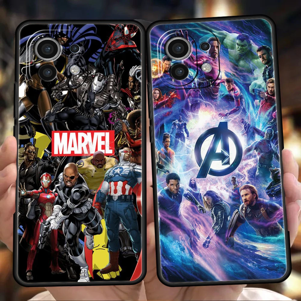 

Marvel The Avengers Phone Case for Xiaomi Poco F3 X3 X4 GT NFC M3 M4 Mi 12 9T 11 Ultra 11X 11i Note 10T Pro Lite 5G Soft Cover