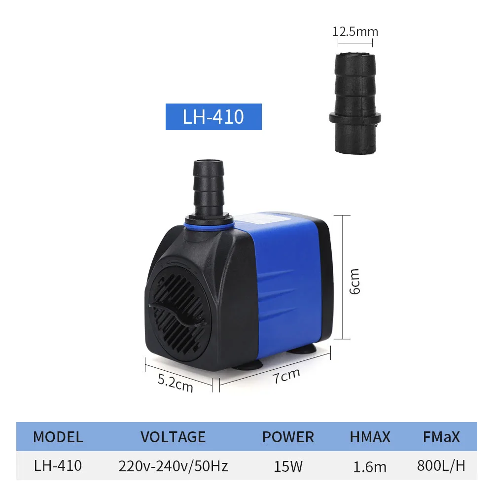 

Многофункциональный погружной насос, бесшумный маленький водяной насос, подходит для аквариумов, аквариумов, рокдерия, фильтрующие циклы, водяные насосы