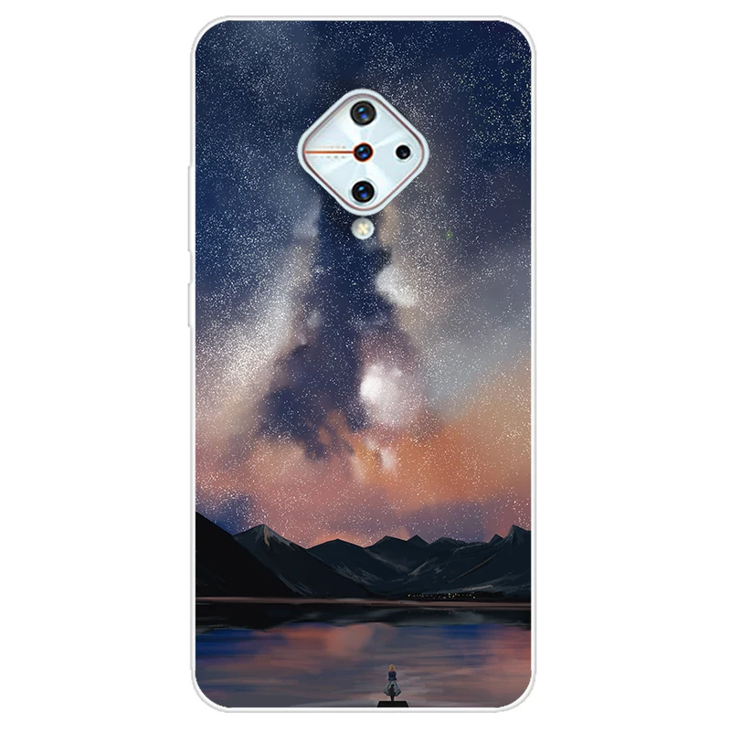 ДЛЯ vivo V17 Чехол Мягкий силиконовый чехол из ТПУ для телефона Vivo 1920 Coque v17 Россия S1 Pro