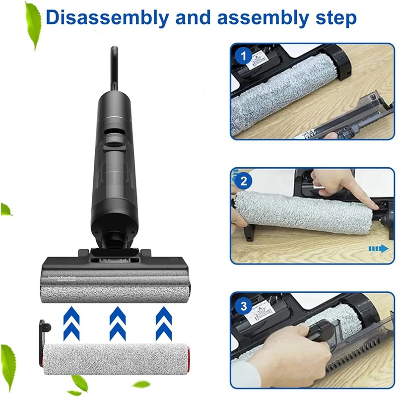 Сменные детали круглая щетка и HEPA фильтр для беспроводного влажного сухого