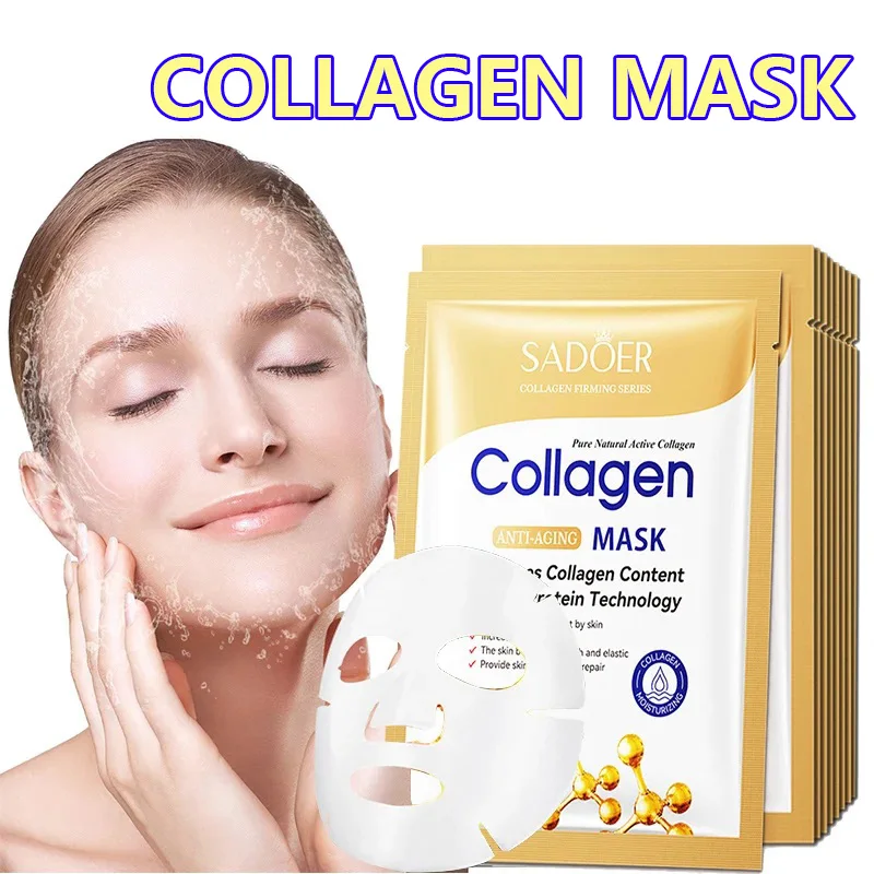

Efficient Anti-aging Moisturizing Masks Whitening Anti-wrinkle Washable Mask Firm Skin Facial Mask Collagen Repair Face Masks