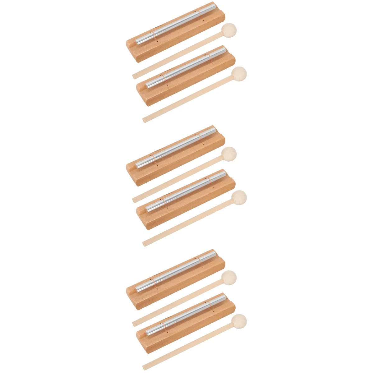 

6 Sets of Meditation Chimes Mindfulness Hand Bell Classroom Chime Percussion Instrument