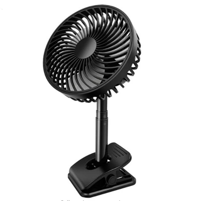 

Battery Operated Telescoping Clip on Fan -Quiet Portable Desk Fan for Office,Travel,Home,360 degree Rotation