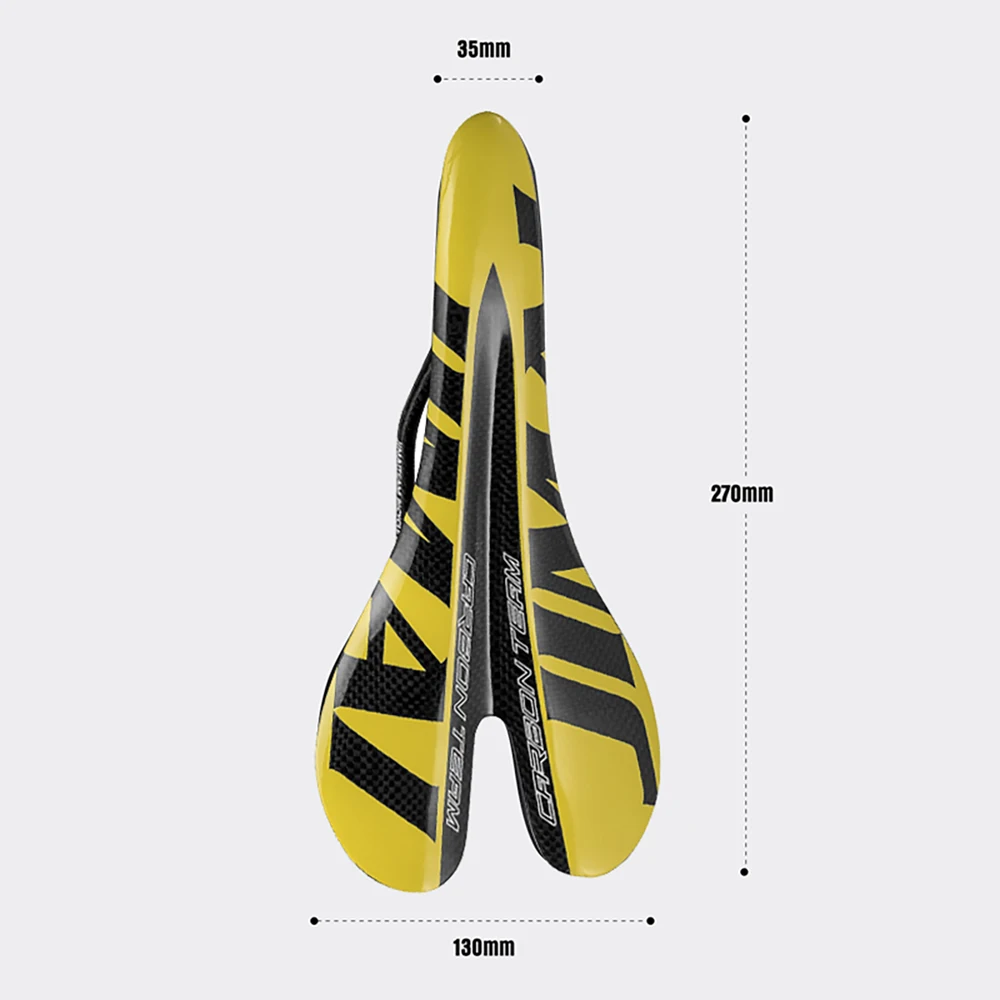 Седло велосипедное карбоновое 270*130 мм