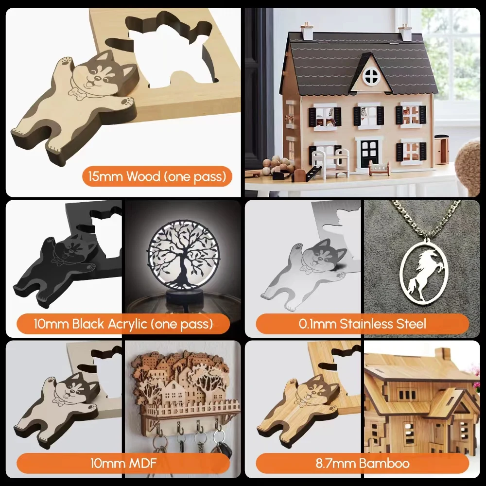 ORTUR 10 шт. листы липы незавершенная доска деревянная фанера натуральная DIY