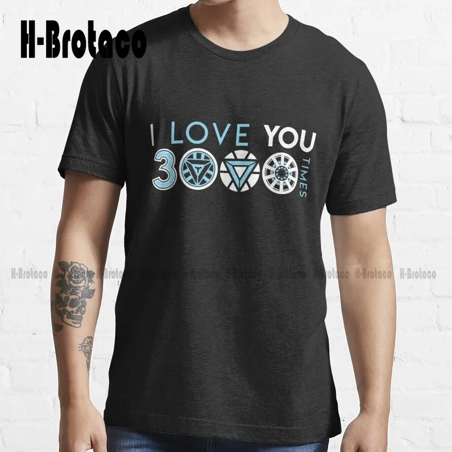 

I Love You 3000 Three Thousand Times Trending T-Shirt High Quality Cute Elegant Lovely Kawaii Cartoon Sweet Cotton Tee Shirts