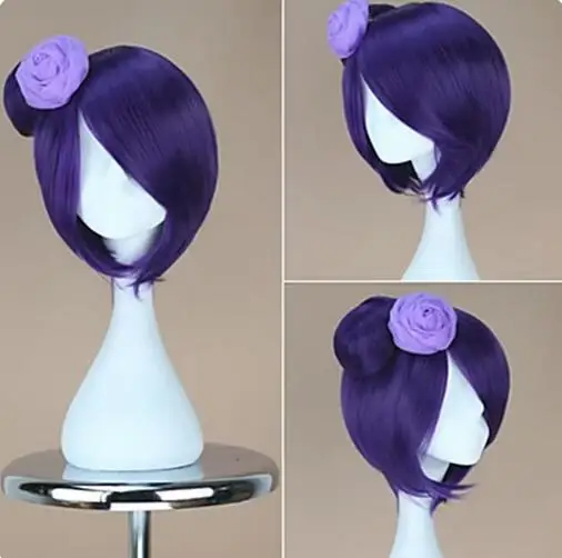 Синтетические волосы Konan фиолетовый косплей парик Термостойкое волокно