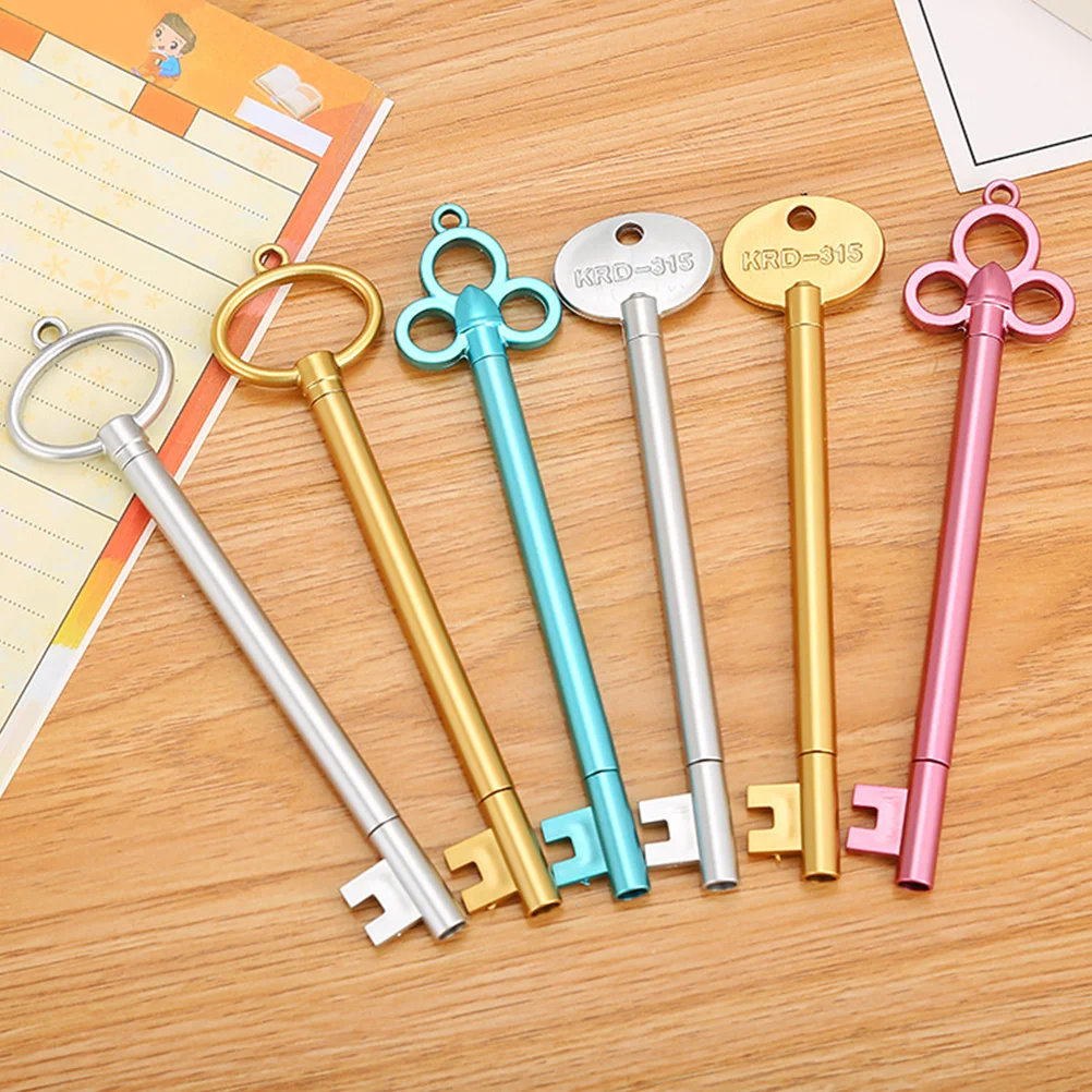

12pcs Vintage Key Shaped Pen Gel Pens with 05mm Fine Point Office Supplies Stationery Gift Pen for Students Japanese kawaii