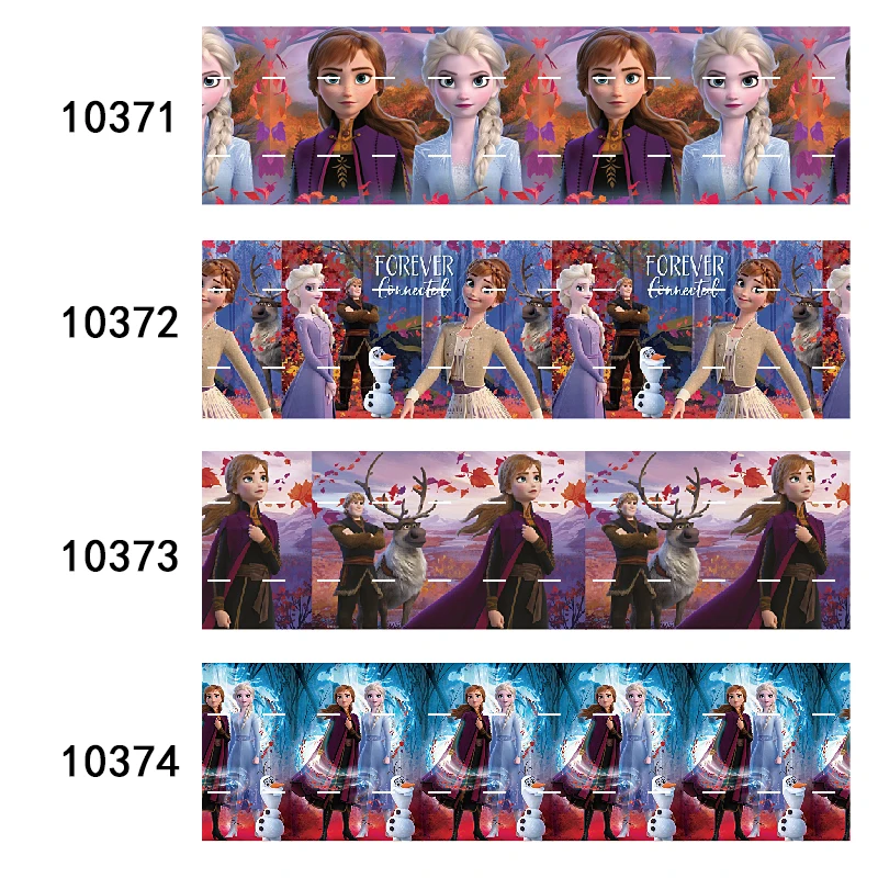 

50MM 75MM Disney Frozen Princess Printed Cartoon Grosgrain Ribbon