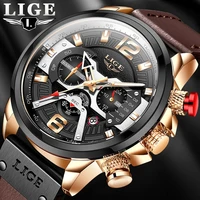 lige new fashion date quartz mens watches top brand luxury male clock chronograph sport men wristwatch hodinky relogio masculino