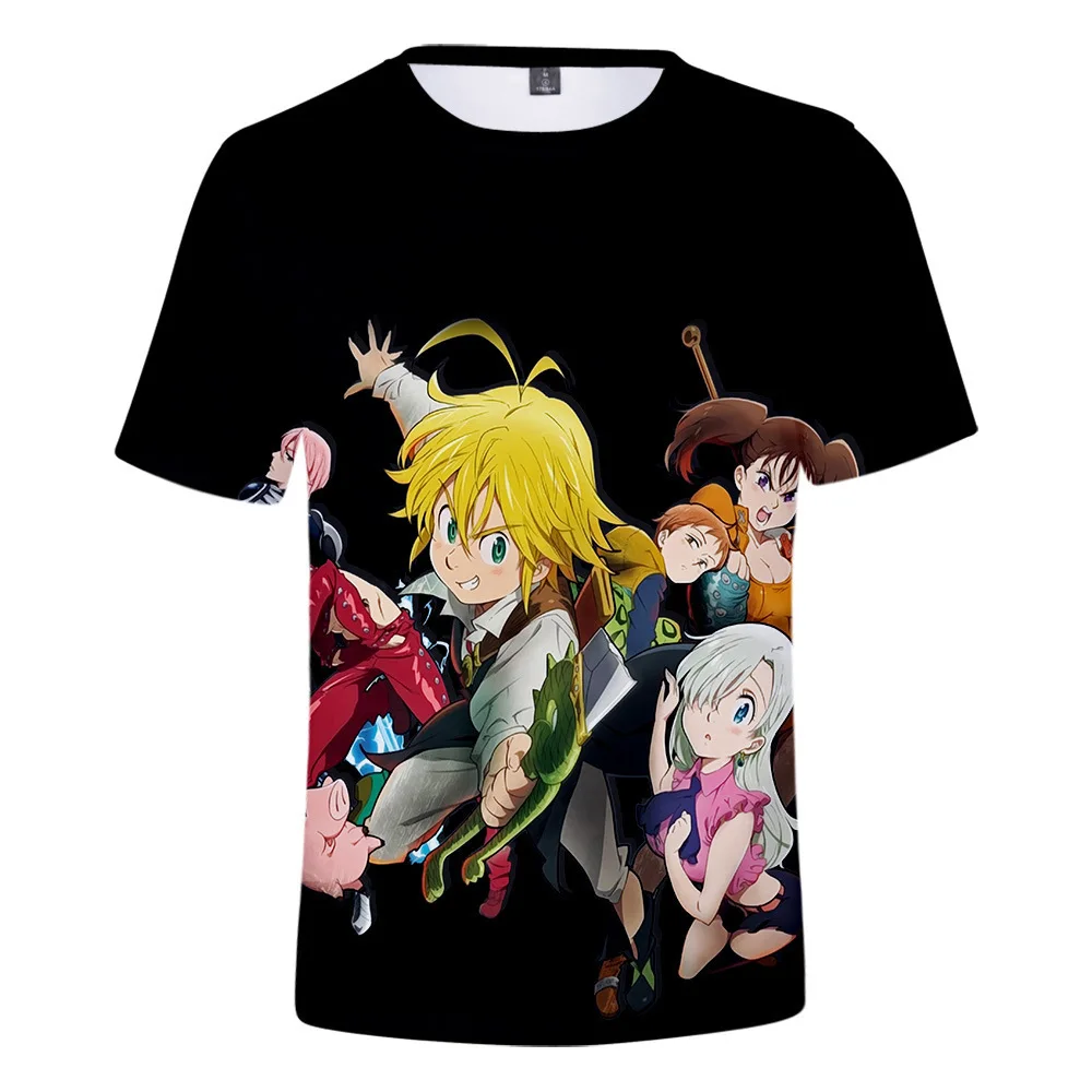 

Anime The Seven Deadly Sins 3D PrintT Shirt Kids Summer Fashion Casual T-shirt Boy Girl Unisex Children's clothing Tshirt Tops