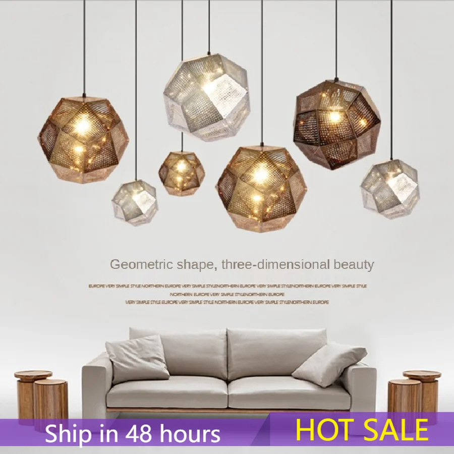 

Скандинавская светодиодная люстра E27 для ресторана, подвесные лампы для спальни, гостиной, лампы для кафе, бара, освещение для магазина одеж...