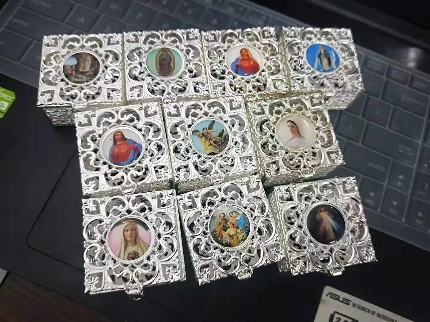 Металлическое ожерелье из бисера коробка для хранения украшений в христианском