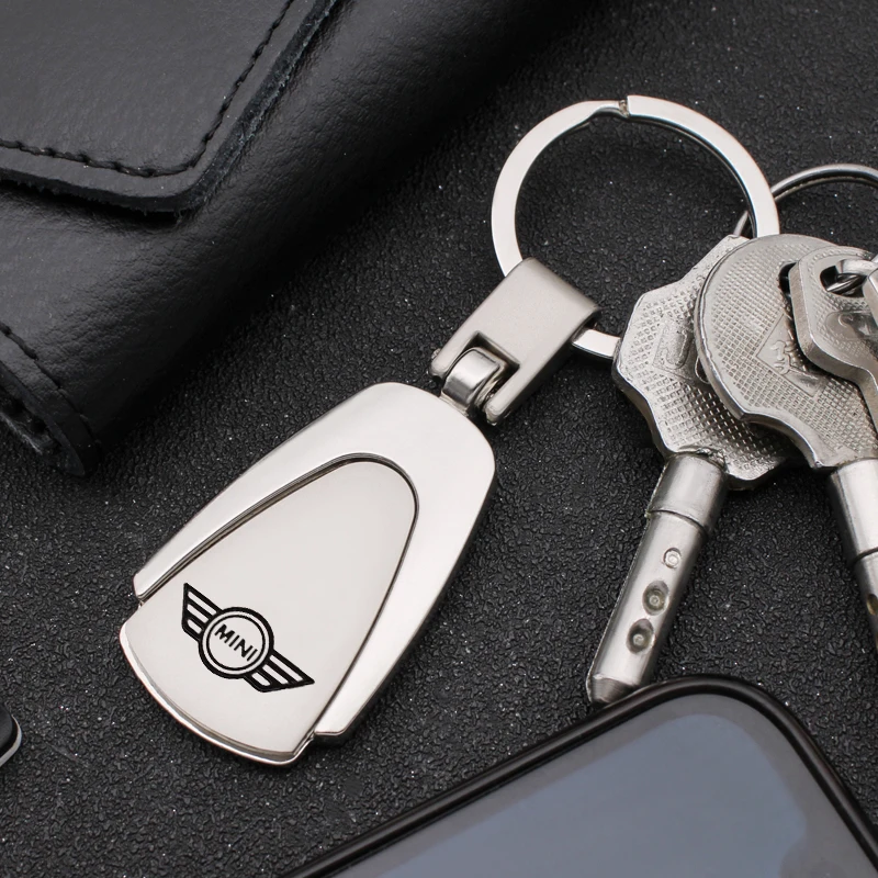

Car Emblem Triangle Keychain Motorcycle Key Ring Accessories For MINI Cooper S JCW Clubman Works R55 R56 F55 F56 R57 R58 R59 R60