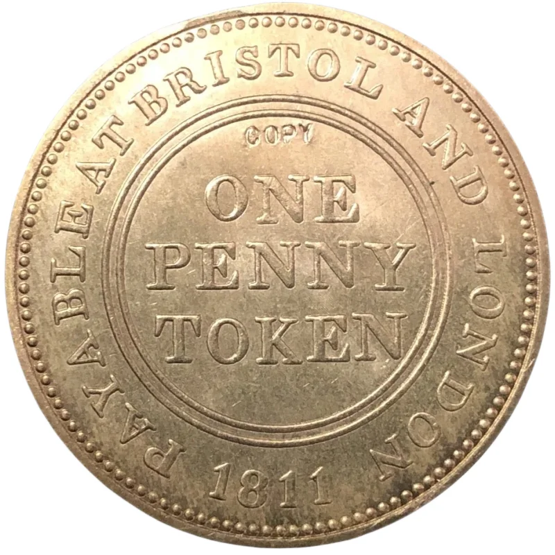 Медная монета Великобритания 1811 года 1 пенни #10