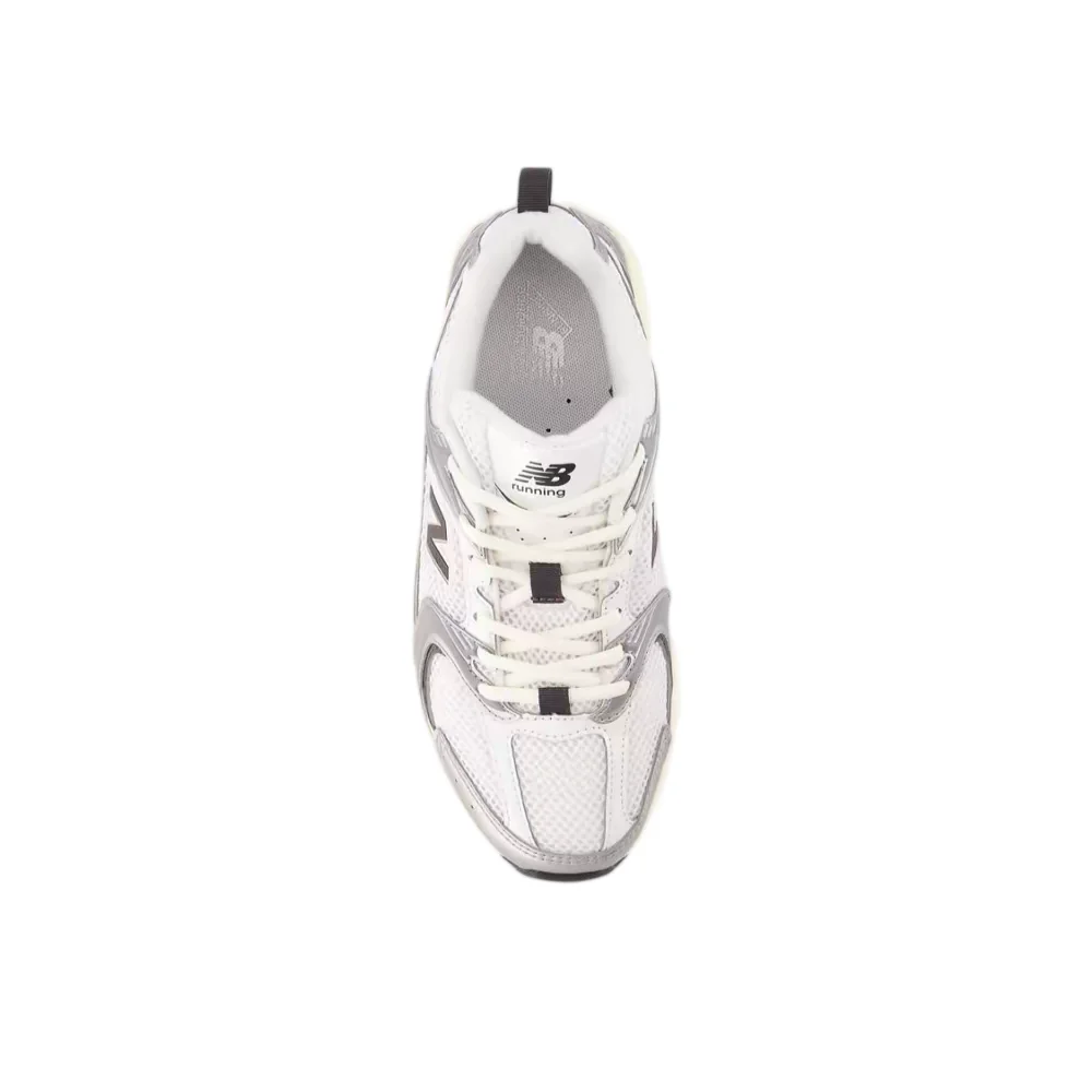 Фото Кроссовки New Balance NB530 унисекс, низкие, для тренировок и бега – серебристые, из легкой ткани, прочные и удобные U530ESA №3