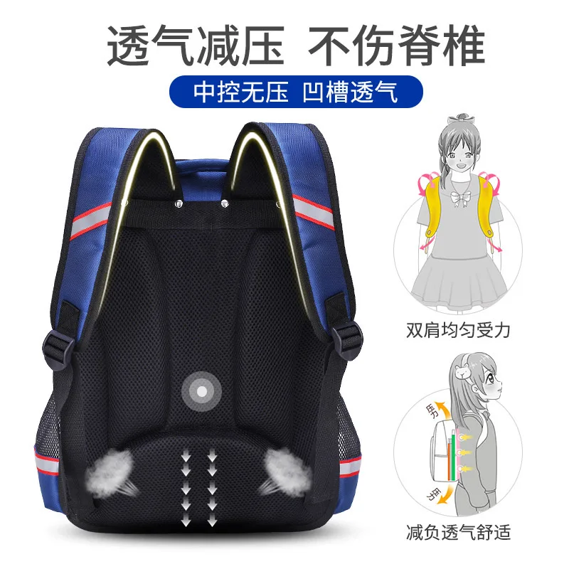 2022 Disney New School Bags For Boys Primary Student Shoulder Orthopedic Backpack Captain America Iron Man Grade 1-4 Mochila