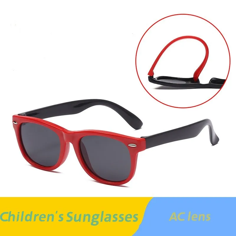 

Children Sunglasses UV Protection Eyewear Kids Silicone Round Sunglasses Classic UV400 Eyewear for Boys Girls Computer Goggles
