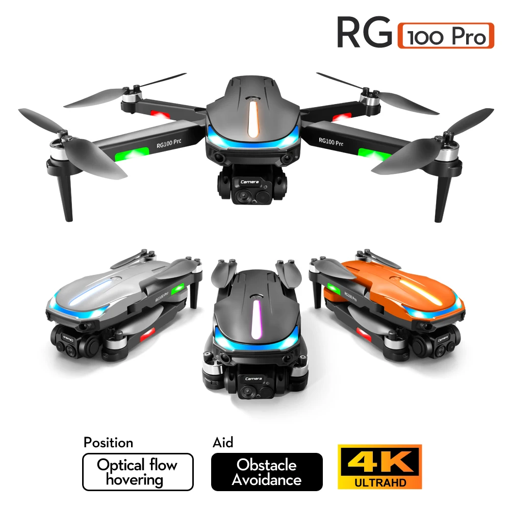 

2023 New RG100 PRO RC Drone 8K HD Aerial Photography Three-way Dual Camera With Obstacle Avoidance Quadcopter Toys Gift 5000M