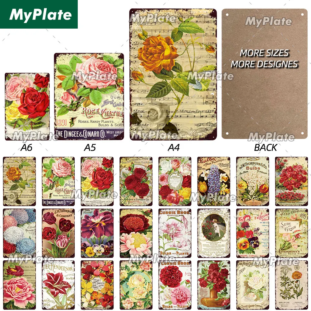

[MyPlate] A4 A5 A6 из розового дерева Sign деревянная плита винтажная садовая настенная живопись домашняя дверь настенное украшение художественный ...
