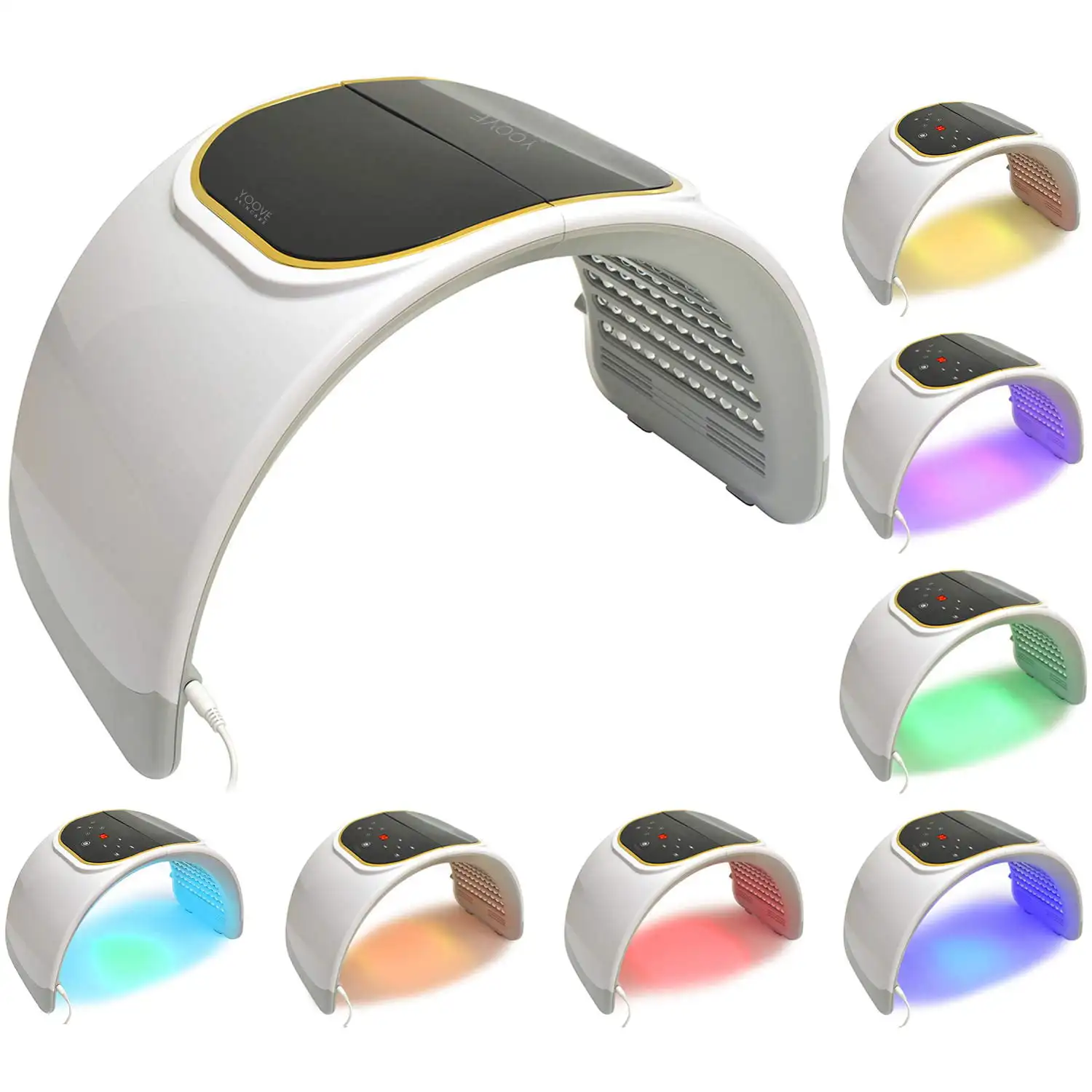 NEW LED Facial Light Therapy - 7 Colors Including Red Light Therapy For Healthy Face and Skin Rejuvenation | Home Light Therapy