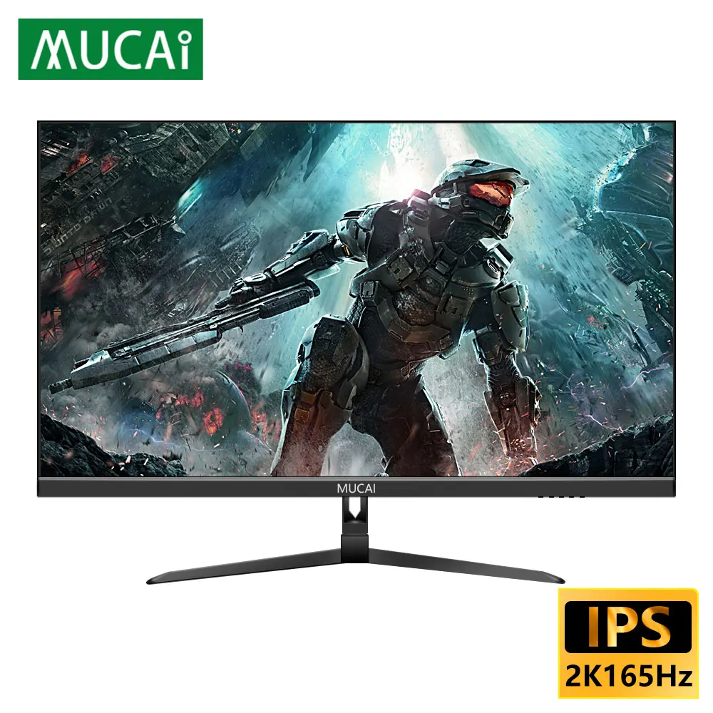

MUCAI 27 Inch monitor 2K 144Hz IPS PC Lcd Display QHD 165Hz Desktop Gaming Computer Screen Flat 2560*1440 K7B DP/HDMI-compatible