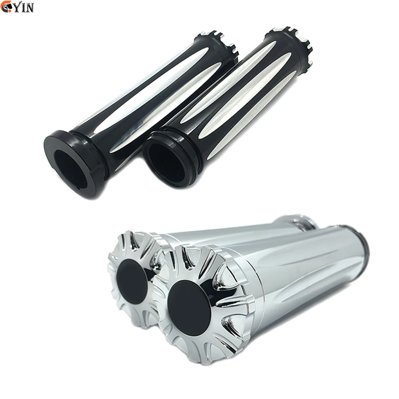 

Motorcycle Accessories Grips Aluminium CNC Handlebar Hand Grips For Harley Electronic Throttle Wire Touring Tri-Glide 2008-2017