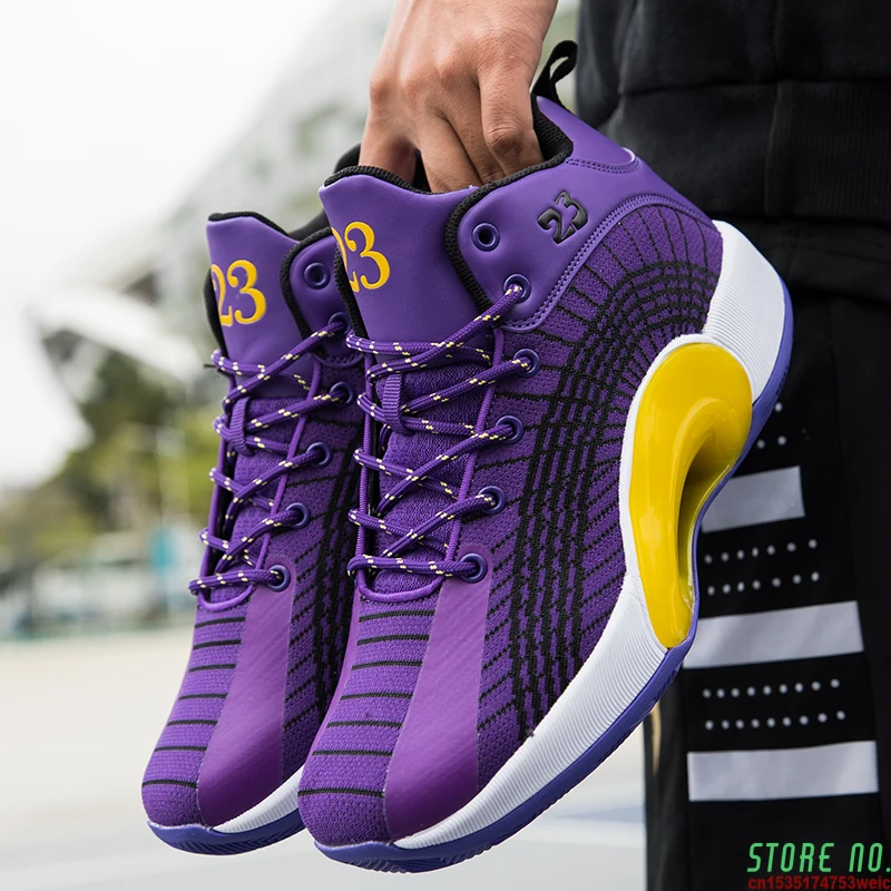 

Basketball Shoes Men's Sneakers High Gang Outdoor Street Lovers Sports Shoes Men's Professional Casual Sports Basketball Shoes