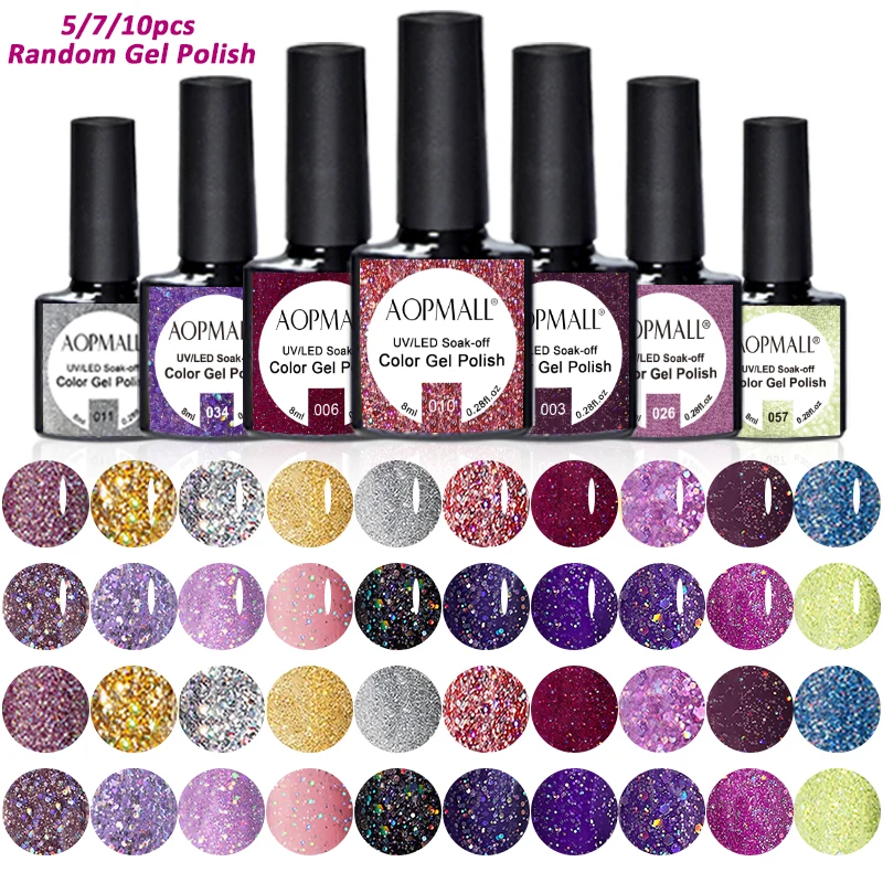 

AOPMALL®5/7/10 шт., УФ-гель для базового и верхнего покрытия ногтей