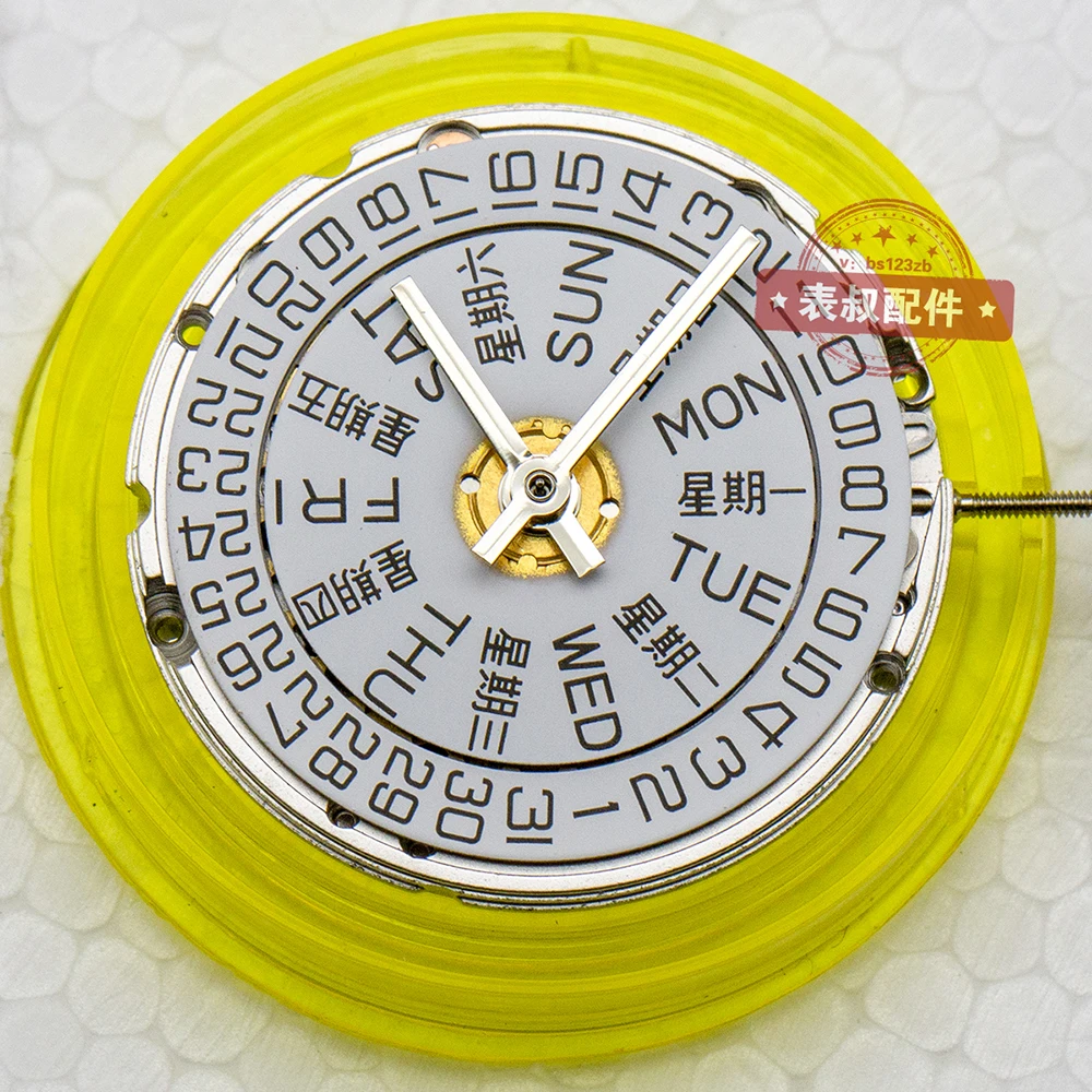 Механический механизм модели  ETA 2836-2 с двумя днями и датой версии Seagull 2836 V8 Clone.