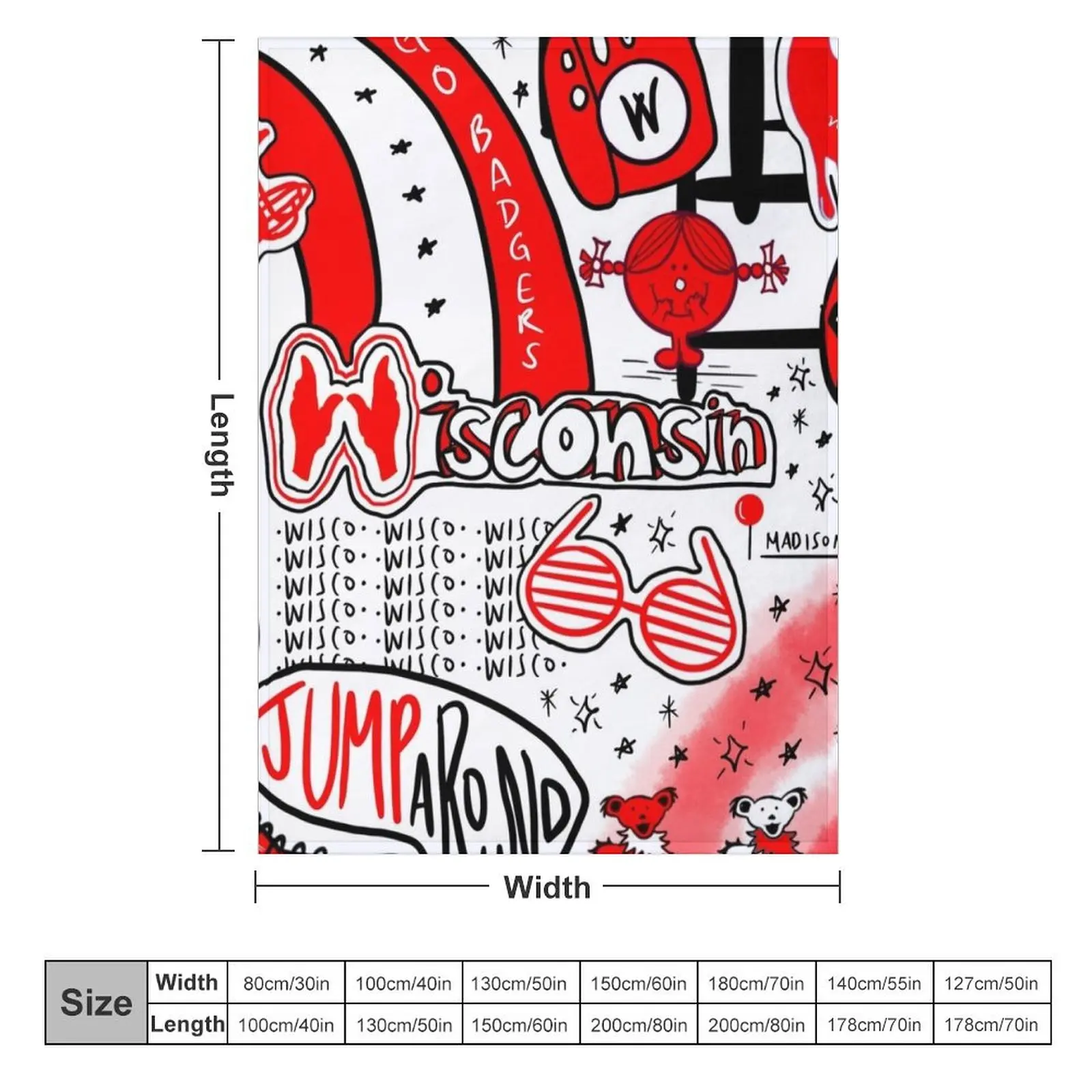 Одеяло из Университета Wisco Рождественское украшение аниме роскошные брендовые