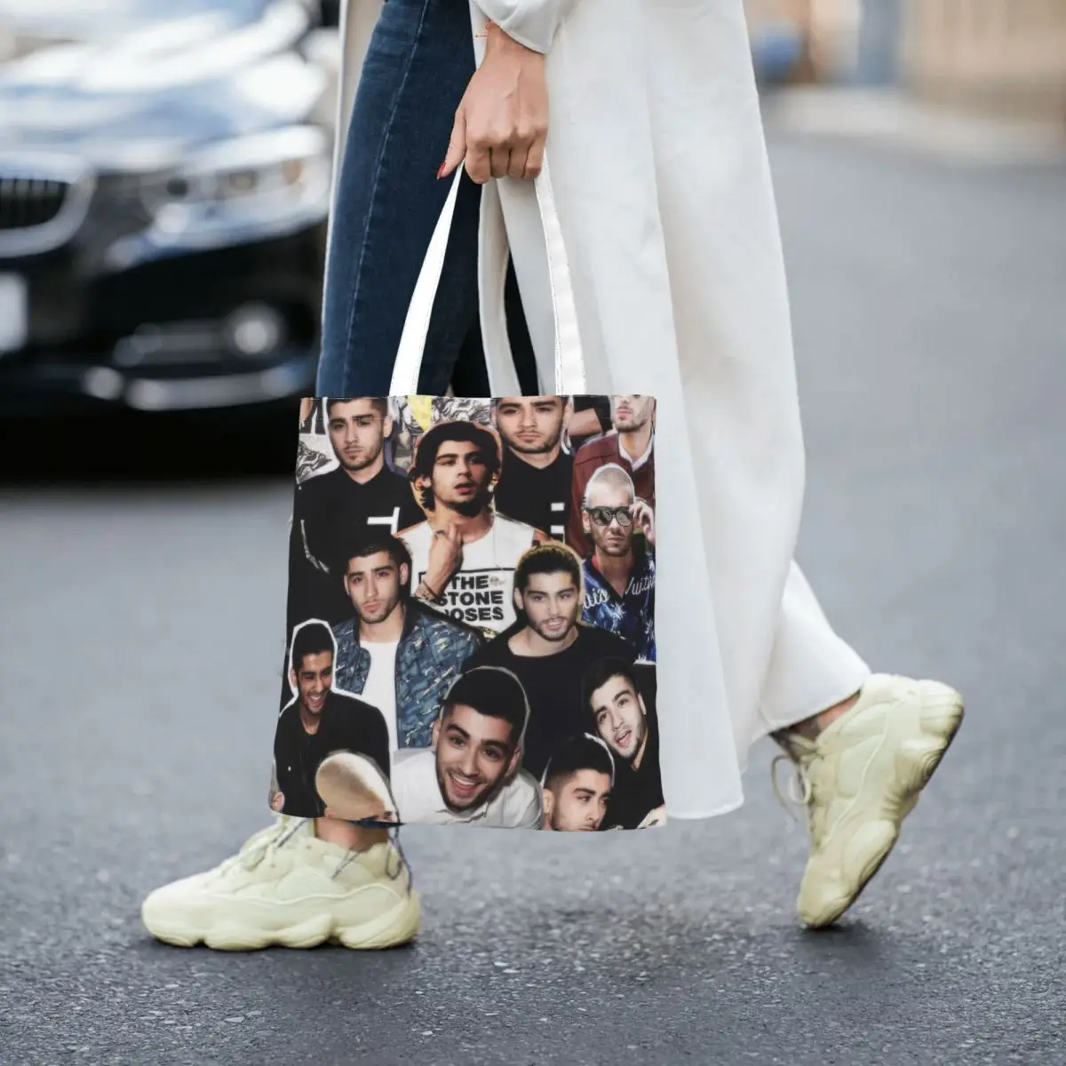 ZaynMalik Collage Totes Canvas Handbag Women Canvas Shopping Bag